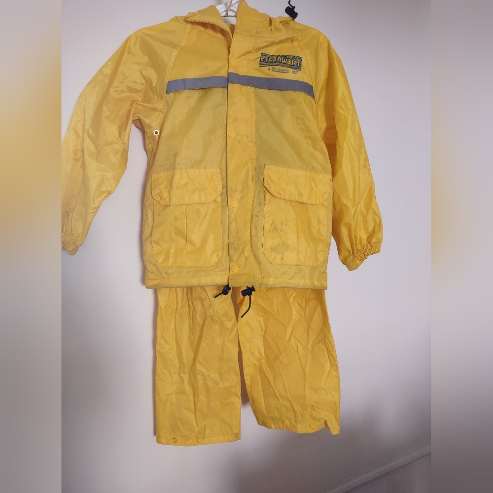 Kids Yellow Raincoat Set